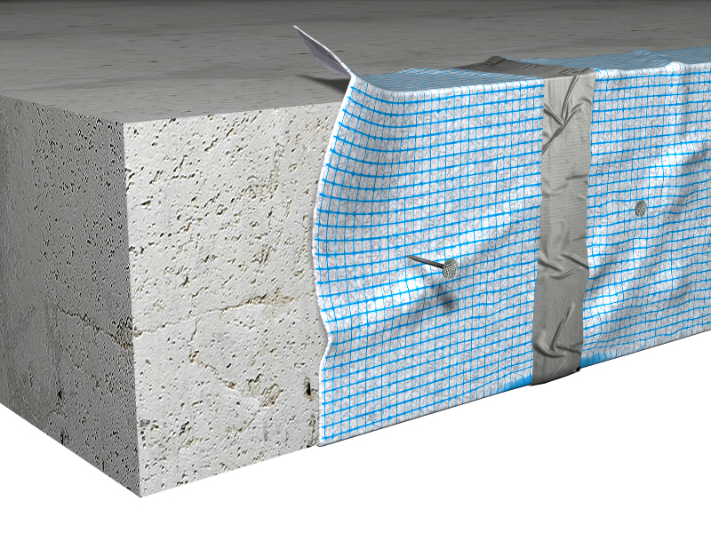 Clavado a la estructura desencofrada